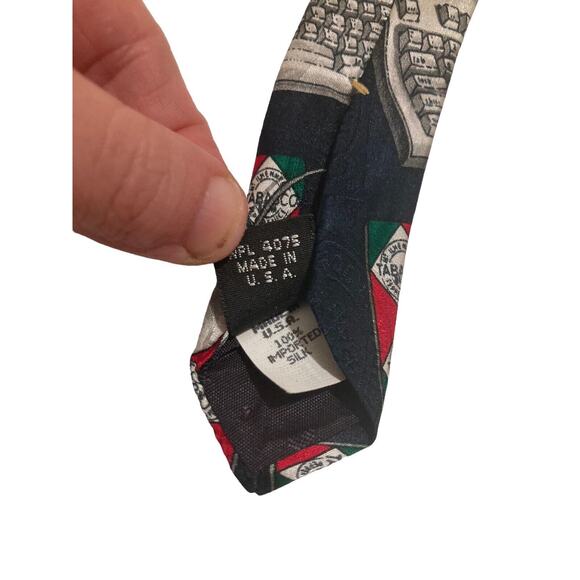 Tabasco Sauce Logo Vintage 90’s Computer Floppy Disk Keyboard Silk Necktie - Picture 7 of 7